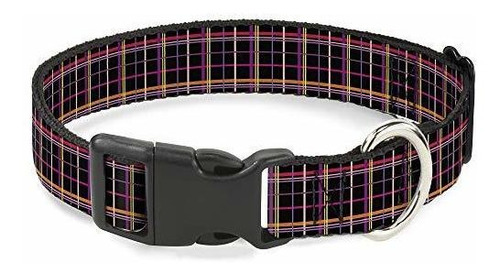 Cat Collar Breakaway Wire Grid Black Orange Purple 8 To 12 I