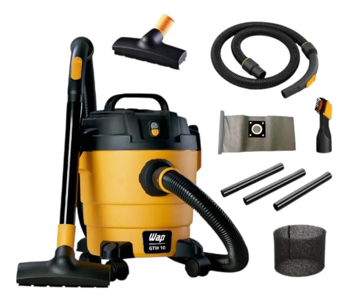 Wap Aspirador pó e Liquidos GTW 10 10 L - Amarelo e preto 60 Hz