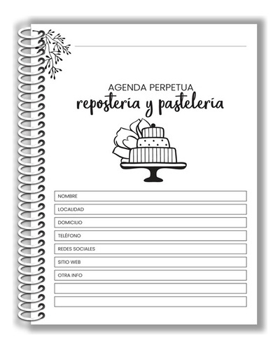Agenda Pasteleria Y Reposteria Floral