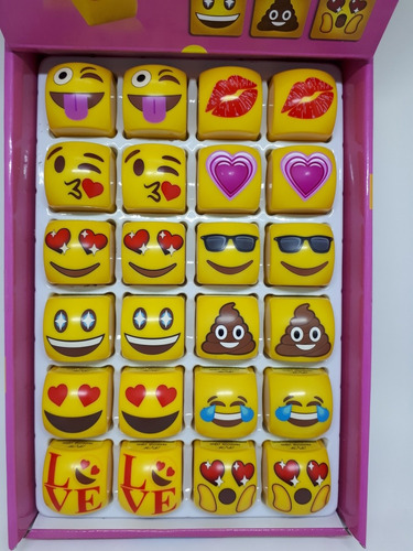 Lip Balm Emoji Com Vitamina E Caixa C/24 Unidades 