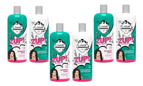 Ghair Inoar Zup Escova Progressiva 3 Kits 2 X 1 L