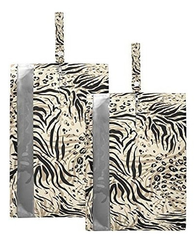 Bolsa Para Zapatos - Susiyo Zebra Leopard Animal Print Shoe 