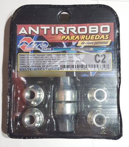 Juego De Tuercas  Antirrobo Ford Ranger Desde 2012 Aleación