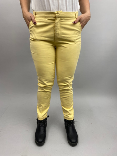 Pantalón Alaniz (talla L) De Color Amarillo