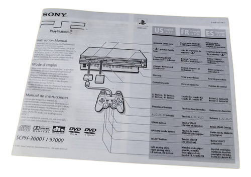 Manual Instructivo Consola Sony Playstation Ps2 Original 