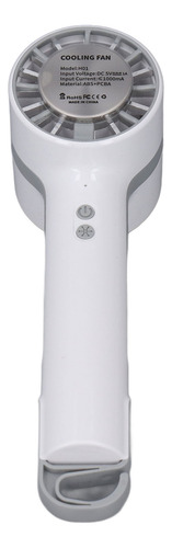 Ventilador Portátil Blanco Y Blanco Recargable Por Usb