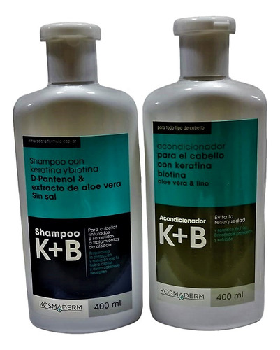 Shampoo Acondicionador K+b 400m - mL a $79