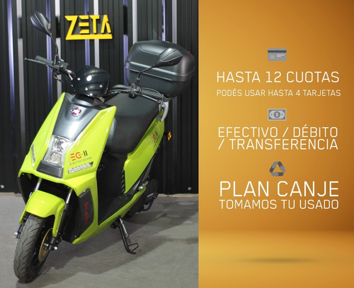 Imagen 2 de 15 de Motos Eléctricas Gilera Eg-ii + Baúl Eg2 0km Scooter