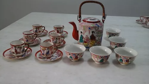 Conjunto Café Porcelana Casca de Ovo Japonesa H