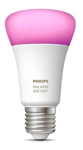 Imagen 1 de 10 de Philips Hue Lámpara Individual E27 Bluetooth Color Celular