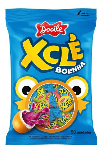 Chiclete Xclé Zoah Bolinha Docile - 225g