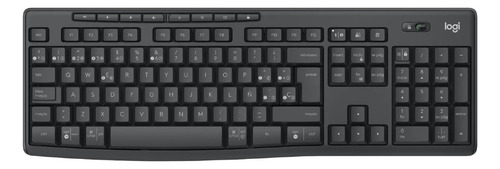 Kit Teclado Y Mouse Logitech Mk370 Inalámbrico Bluetooth Esp Negro Negro
