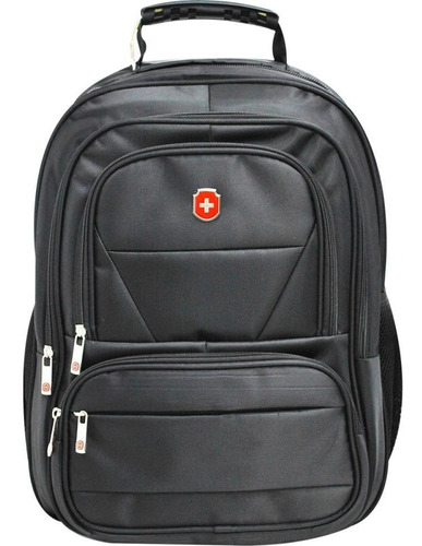 Mochila Executiva Notebook 18'' Swissland Preta Cabo De Aço Cor Preto