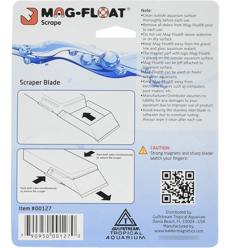 Mag-float Scrape Scraper Blades Small Medium 2 Pack