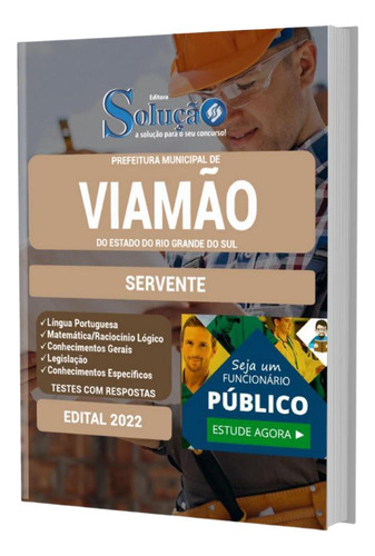 Apostila Concurso Viamão Rs - Servente, De Professores Especializados. Editorial Editora Solução En Português