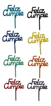 Comprar Feliz Cumple Topper Torta X100 Medianos Colores Surtidos