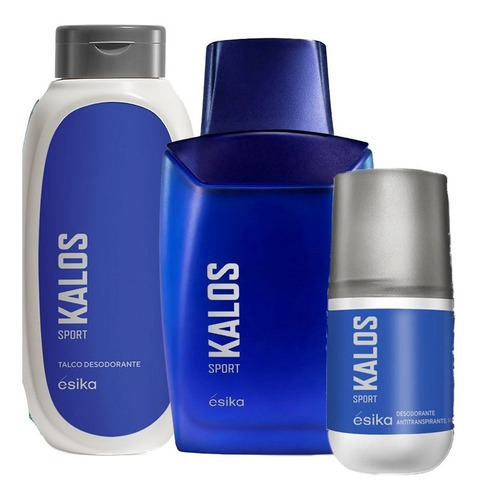 Kalos Sport De Esika Kit Perfume + Desodorante + Talco .