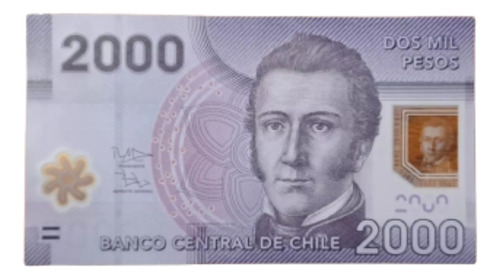 Chile Billete 2000 Pesos 2013 Manuel Rodríguez. Sc Polimero