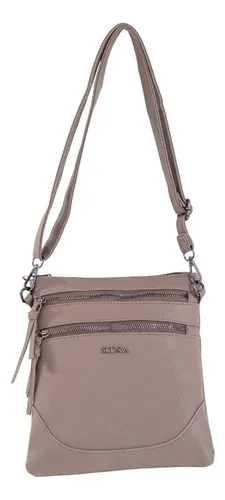 Cartera Bandolera Skora Cuero Pu Elegante Dama 100% Original