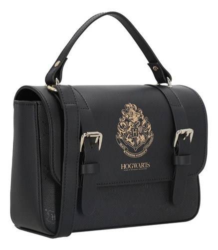 Bolsa Crossbodymujer Harry Potter Wcapsule Negro Hbtelium5cw Acabado De Los Herrajes Oro Diseño De La Tela Gráfico