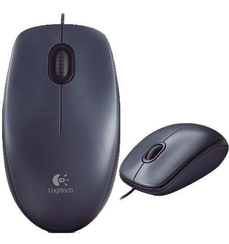 Mouse Usb 1000 Dpi Logitech M90 Preto Caixa Novo