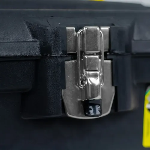 Caixa Maleta Ferramentas Preta Trava Metal Reforçada Cf-41