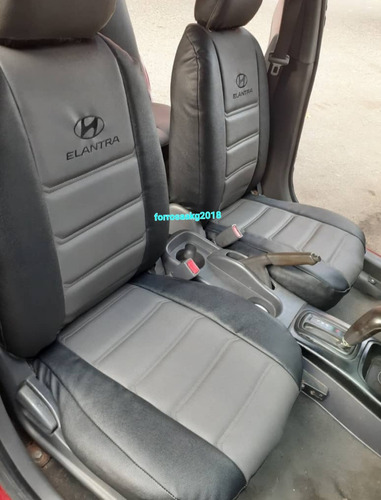 Forros De Asiento Semicuero Bipiel Acolchado Hyundai Elantra