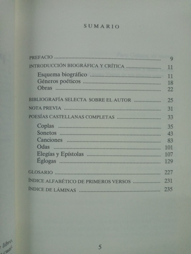 Imagen 3 de 4 de Poesias Castellanas Completas * Garcilaso De La Vega *