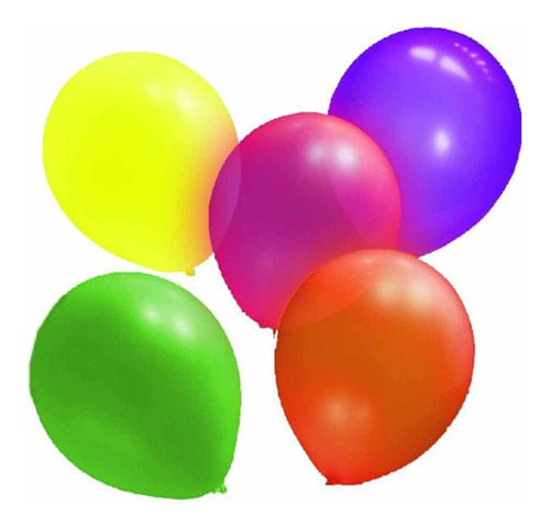 Globos Fluor Pack X50 Surtidos Globolandia