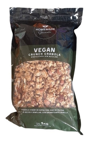 Pack X2 Granola Homemade Vegana 1 Kg 100% Natural