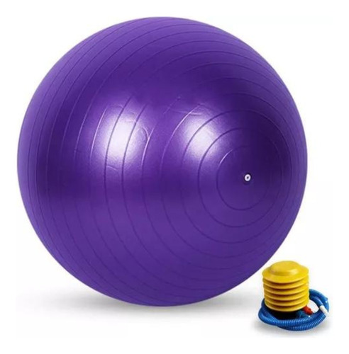 Pelota Pilates 75cm + Inflador + Caja