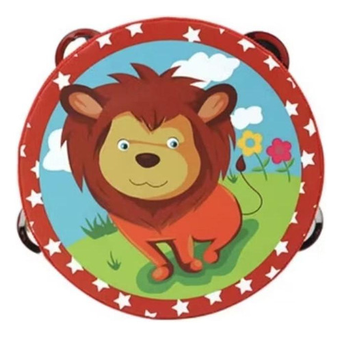 Pandero Musical Infantil Léon 6 Pulgadas 8 Chapas