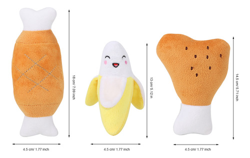 Juguete Para Perros, 3 Unidades, Peluche, Limpieza De Molare