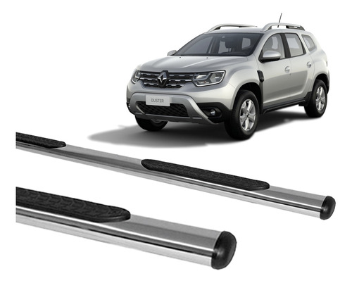 Estribos Caño Cromados Renault Duster 2020+