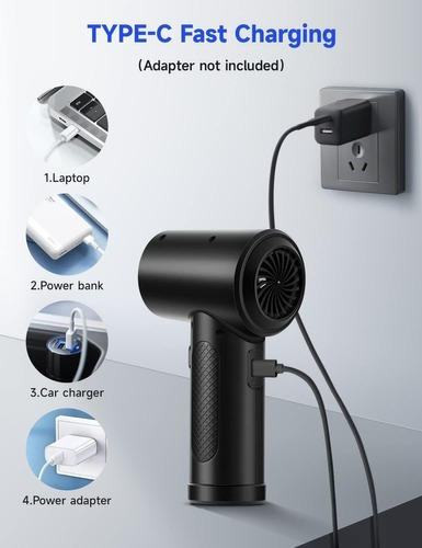 Ventilador De Ar Elétrico 51000 Rpm Comprim Air Duster 1