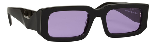 Prada Spr 06ys 027-01o Square Shape Abstract Black Purple (Usado)