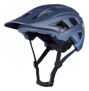 Casco Bicicleta Mtb Gud Volcano Ciclismo Regulable Color Azul Mate Talle M