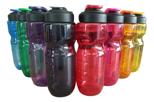 20 Cilindro Sport Tapa Cool Colores Traslucidos 750 Ml 