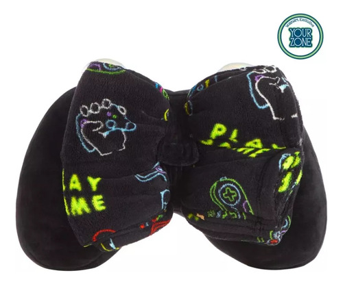 Set Control Gamer Almohada Peluche Y Cobijita Your Zone / C