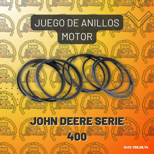 Juego De Anillos Motor John Deere Serie 400