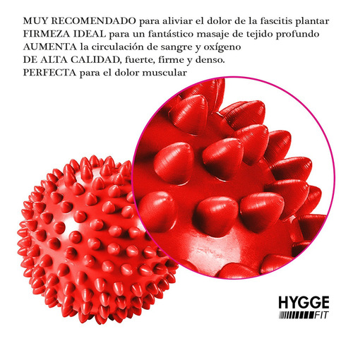 Imagen 3 de 10 de Pelota Blanda 6cm Pinche Masaje Miofascial Descontracturante