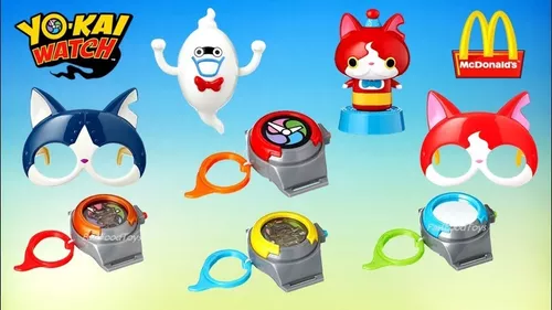 COMPREI A COLEÇÃO DE BRINQUEDOS DO YO-KAI WATCH NO MC LANCHE FELIZ! (Março  2018) 