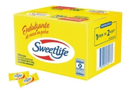 Edulcorante Sweet Life De 700 Sobres