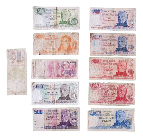 Billetes Antiguos Argentinos - Varios - Lote (Usado)