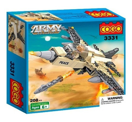 Avión F16 Bloques Armables Cogo Compatible Lego Bakanisimo