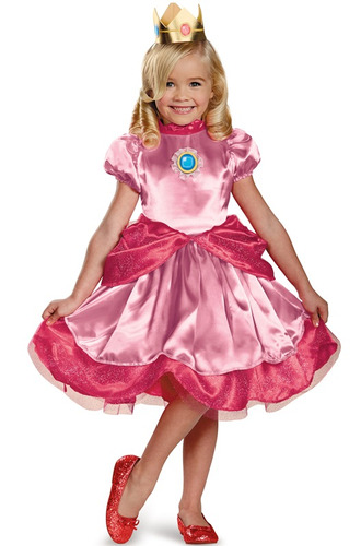 Disfraz Para Niña Princesa Melocoton Talla Medium 3t-4t