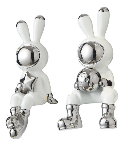 Estatuas De Conejo Figuras De Animales Ornamento Oficina