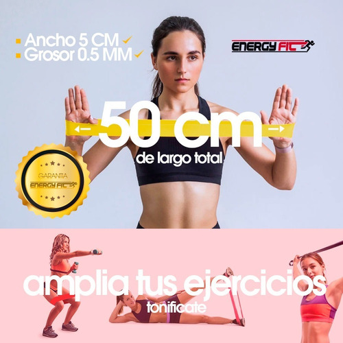 Imagen 5 de 9 de Banda Elastica Circular Medium Ejercicio Gimnasia Fitness