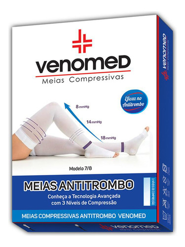Meias Anti-embolismo Anti-trombo Venomed 3/4