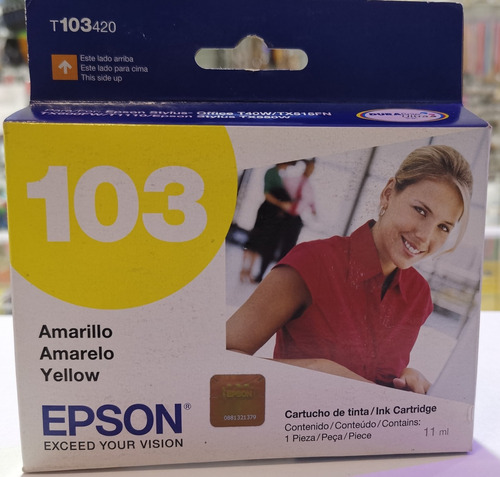 Tinta Epson 103 Yellow T103420 Original Facturado 